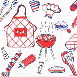 Serwetka do decoupage -793- grill akcesoria